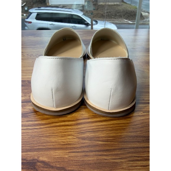 COS Women's White Leather Moccasins Flats Sz 9.5 - Picture 10 of 12